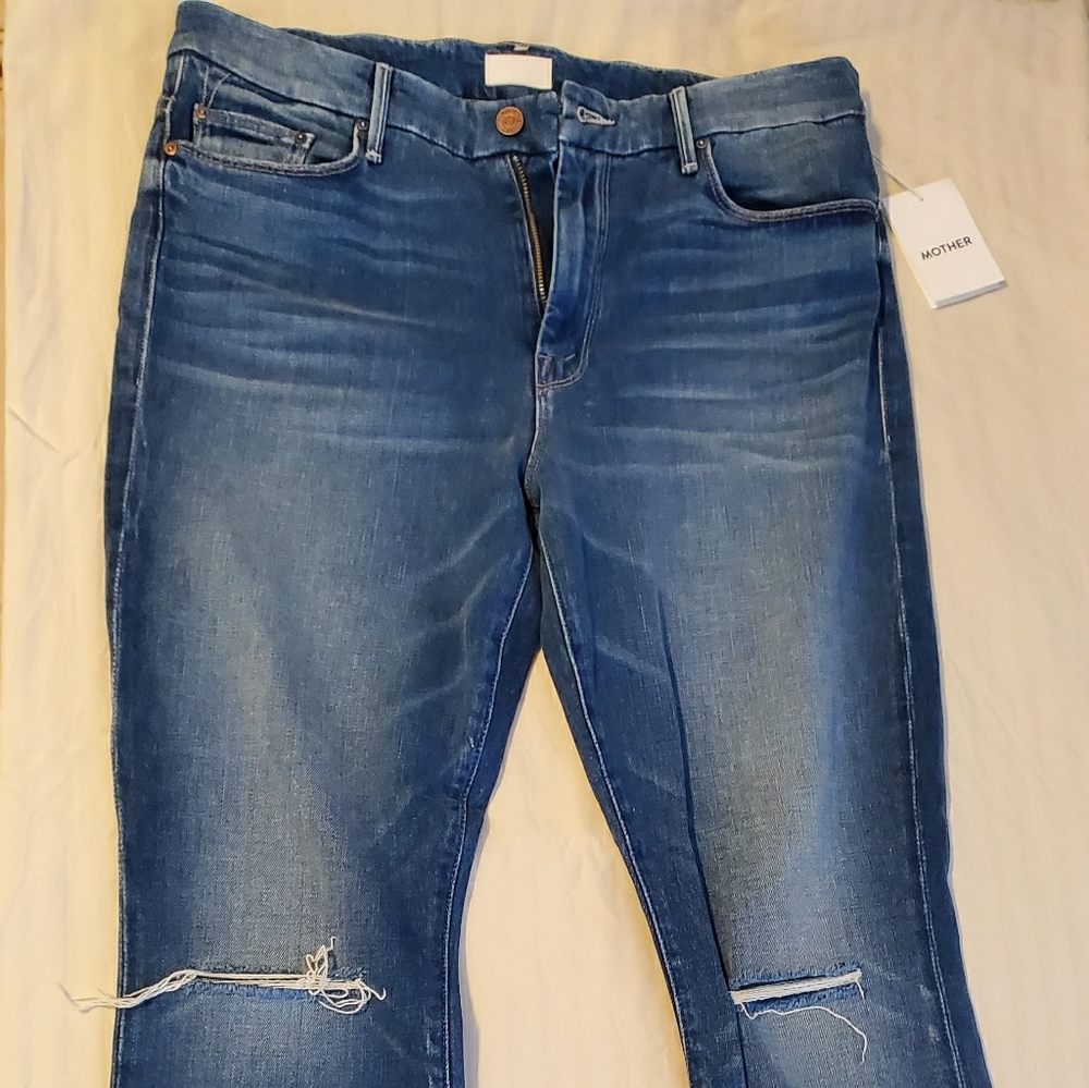 Mother The Looker Ripped High Waist Skinny Jeans